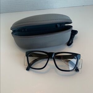 KG Kleengaurd Maverick Black Frame Safety Glasses & Gray Zipper Case